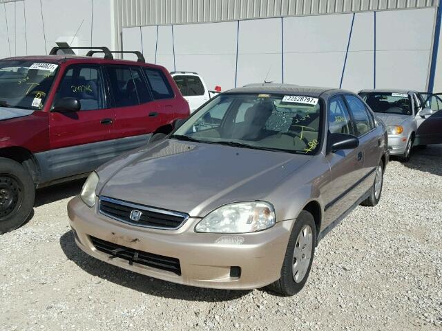 1HGEJ6676YL019089 - 2000 HONDA CIVIC LX TAN photo 2