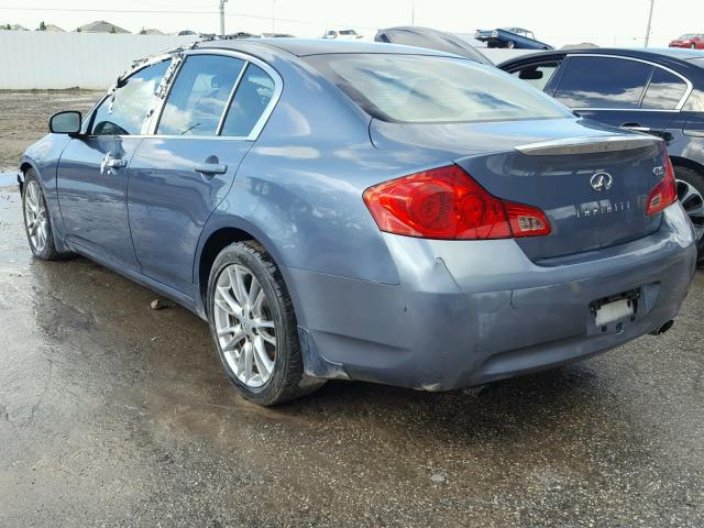 JNKBV61E87M711907 - 2007 INFINITI G35 BLUE photo 3