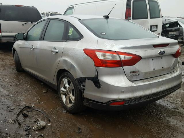 1FADP3F26EL181155 - 2014 FORD FOCUS SE SILVER photo 3