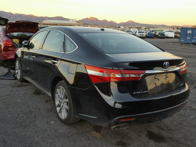 4T1BK1EB4FU153514 - 2015 TOYOTA AVALON XLE BLACK photo 3