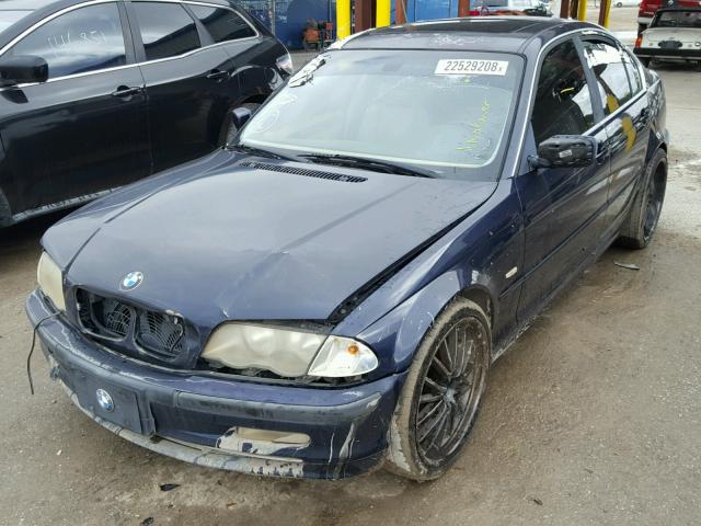 WBAAV53491FK46297 - 2001 BMW 330 I BLUE photo 2