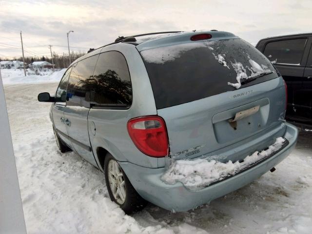 1D4GP45R15B149136 - 2005 DODGE CARAVAN SX BLUE photo 3