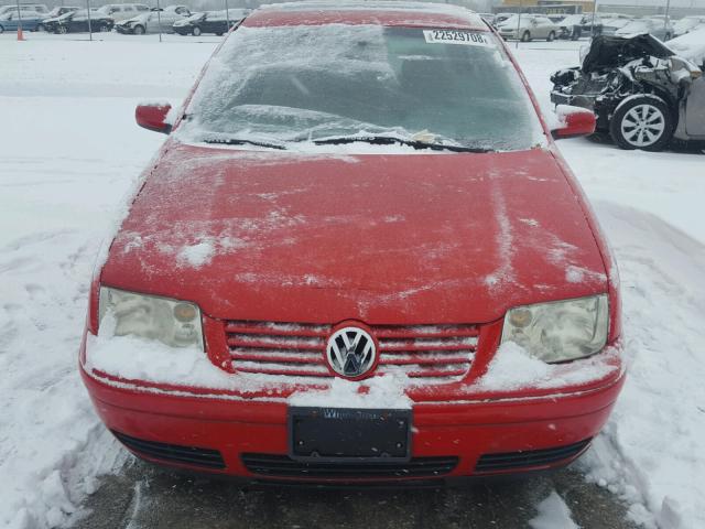 3VWSE29M9YM107887 - 2000 VOLKSWAGEN JETTA GLS RED photo 9