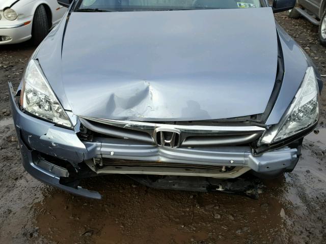 1HGCM567X7A043379 - 2007 HONDA ACCORD EX BLUE photo 7