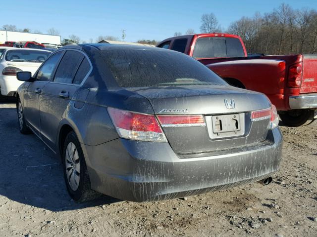 1HGCP2F3XCA056405 - 2012 HONDA ACCORD LX GRAY photo 3