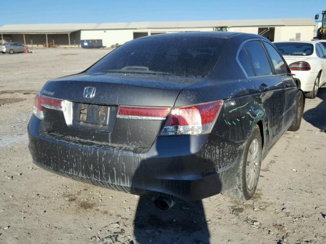 1HGCP2F3XCA056405 - 2012 HONDA ACCORD LX GRAY photo 4