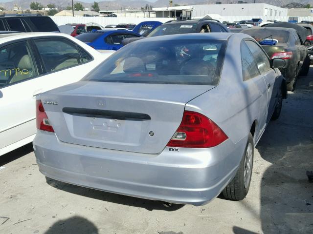 1HGEM22273L062066 - 2003 HONDA CIVIC DX SILVER photo 4