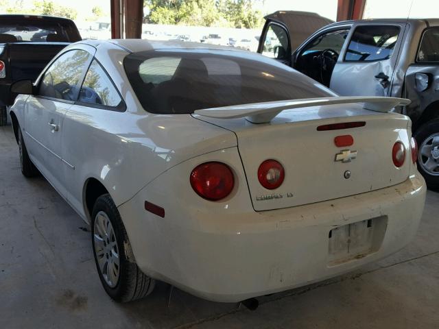 1G1AT18H097178175 - 2009 CHEVROLET COBALT LT WHITE photo 3