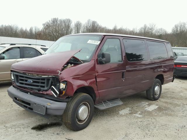 1FBSS31L96HA52836 - 2006 FORD ECONOLINE MAROON photo 2