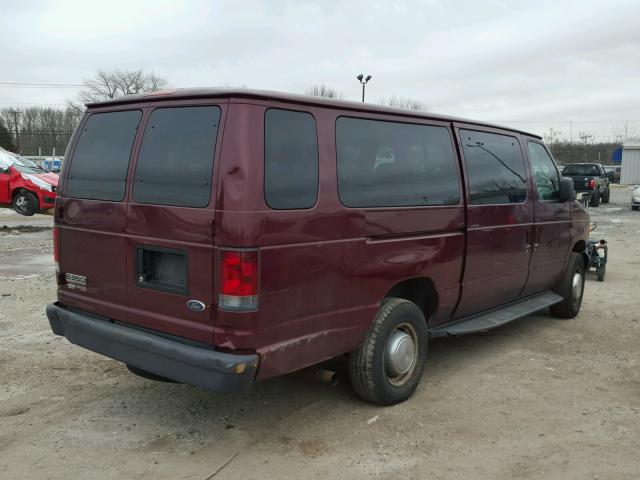 1FBSS31L96HA52836 - 2006 FORD ECONOLINE MAROON photo 4