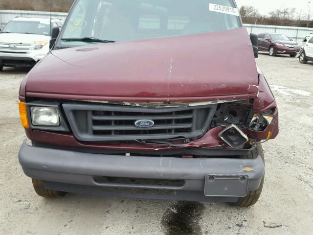 1FBSS31L96HA52836 - 2006 FORD ECONOLINE MAROON photo 7