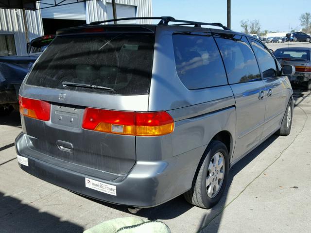 5FNRL18912B017479 - 2002 HONDA ODYSSEY EX GRAY photo 4