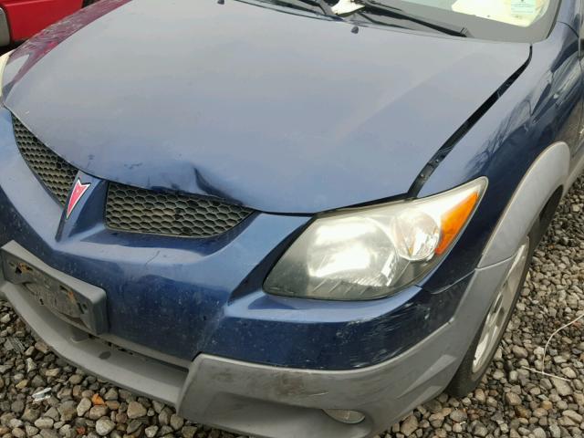 5Y2SL628X3Z479176 - 2003 PONTIAC VIBE BLUE photo 9