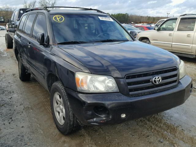 JTEGD21A640078774 - 2004 TOYOTA HIGHLANDER BLACK photo 1