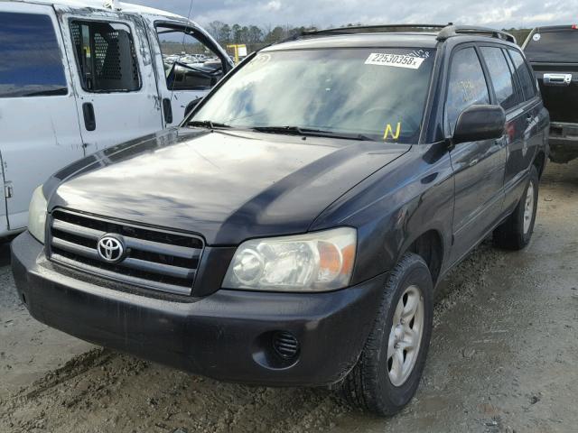 JTEGD21A640078774 - 2004 TOYOTA HIGHLANDER BLACK photo 2