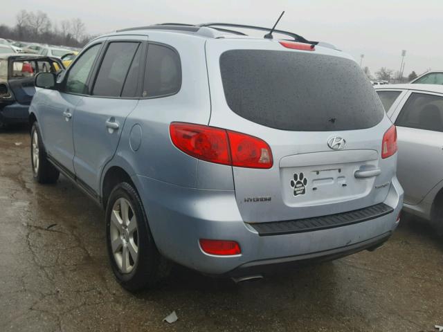 5NMSH13EX7H028476 - 2007 HYUNDAI SANTA FE S BLUE photo 3