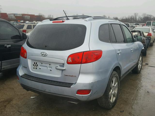 5NMSH13EX7H028476 - 2007 HYUNDAI SANTA FE S BLUE photo 4