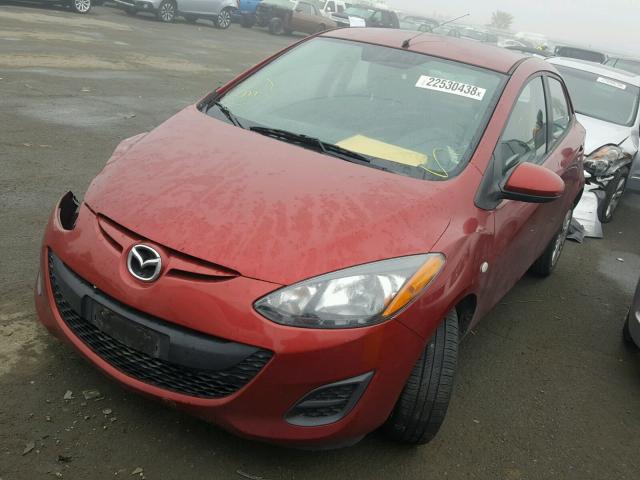 JM1DE1KZ2E0182490 - 2014 MAZDA MAZDA2 SPO RED photo 2