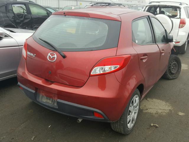 JM1DE1KZ2E0182490 - 2014 MAZDA MAZDA2 SPO RED photo 4