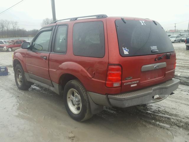 1FMYU60EX2UC01823 - 2002 FORD EXPLORER S 红色 照片 3