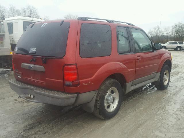 1FMYU60EX2UC01823 - 2002 FORD EXPLORER S 红色 照片 4