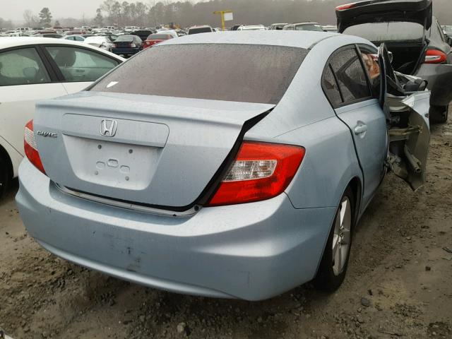 2HGFB2F59CH566274 - 2012 HONDA CIVIC LX BLUE photo 4