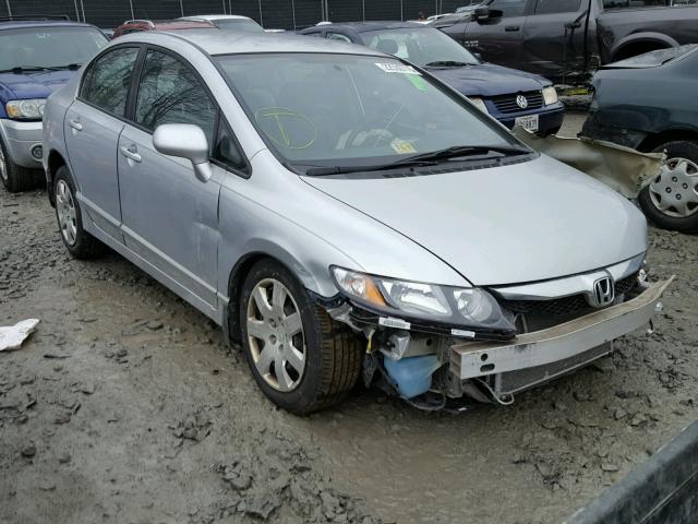 2HGFA1F58AH318947 - 2010 HONDA CIVIC LX SILVER photo 1