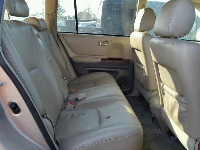 JTEDP21A340036234 - 2004 TOYOTA HIGHLANDER TAN photo 6