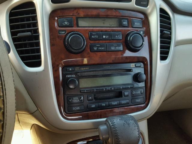 JTEDP21A340036234 - 2004 TOYOTA HIGHLANDER TAN photo 9