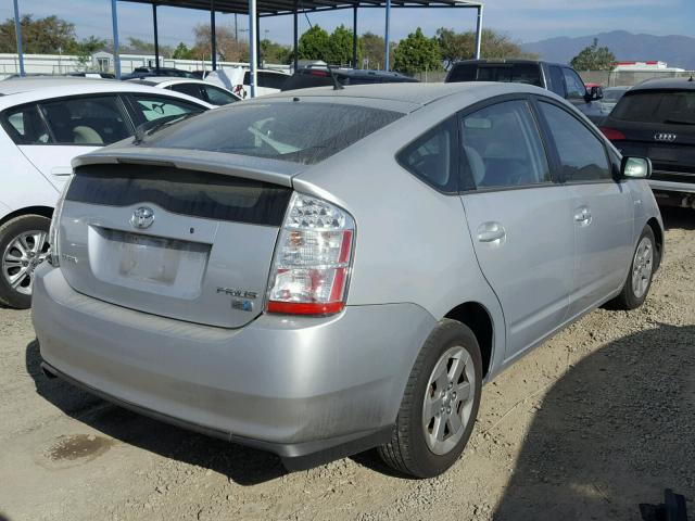 JTDKB20UX83456373 - 2008 TOYOTA PRIUS SILVER photo 4