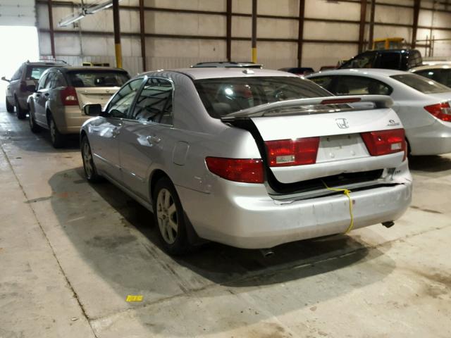 1HGCM66565A069964 - 2005 HONDA ACCORD EX SILVER photo 3