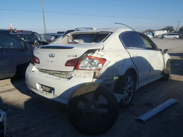 JNKBV61F68M262284 - 2008 INFINITI G35 WHITE photo 4