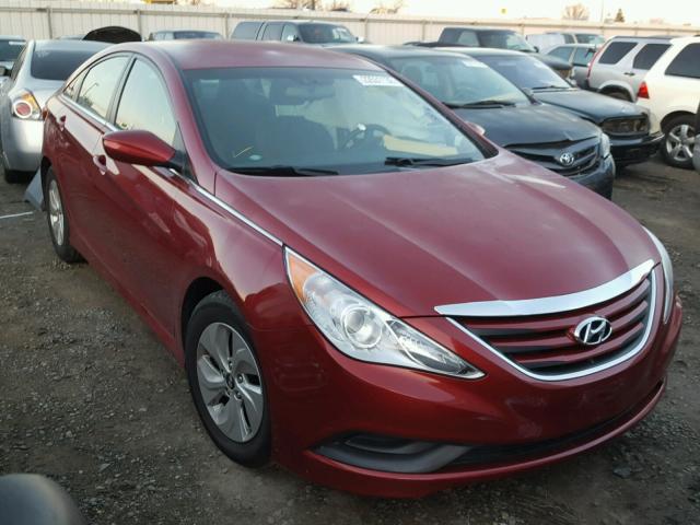 5NPEB4AC3EH827064 - 2014 HYUNDAI SONATA GLS RED photo 1