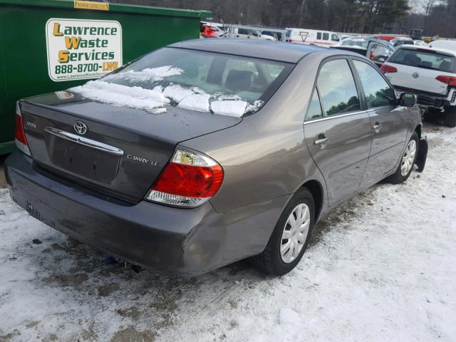 4T1BE32K85U532196 - 2005 TOYOTA CAMRY LE GRAY photo 4