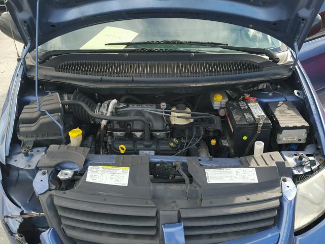 2D4GP44L97R192107 - 2007 DODGE GRAND CARA BLUE photo 7