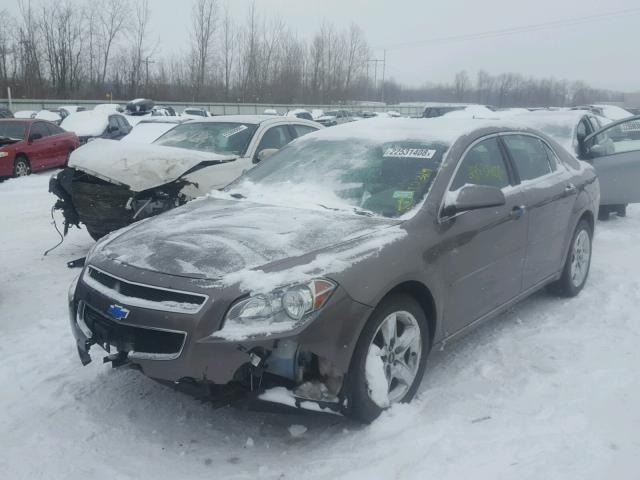 1G1ZC5EB5AF117361 - 2010 CHEVROLET MALIBU 1LT BROWN photo 2