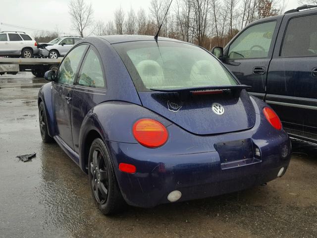 3VWCK21C32M422529 - 2002 VOLKSWAGEN NEW BEETLE BLUE photo 3