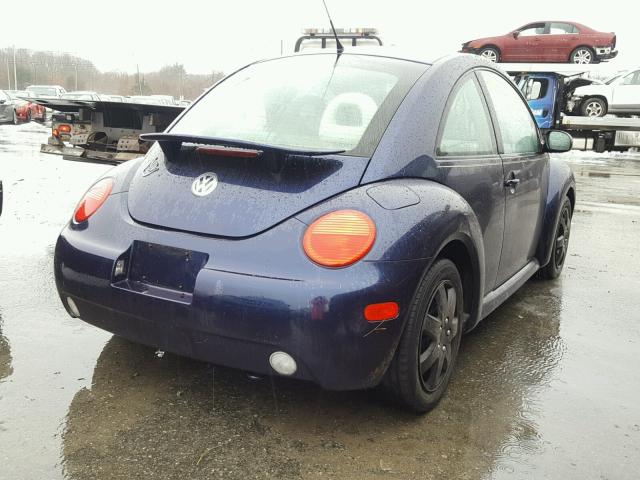 3VWCK21C32M422529 - 2002 VOLKSWAGEN NEW BEETLE BLUE photo 4