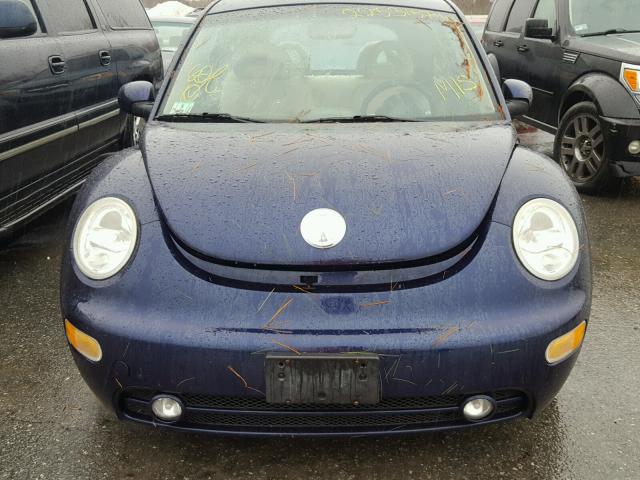 3VWCK21C32M422529 - 2002 VOLKSWAGEN NEW BEETLE BLUE photo 9