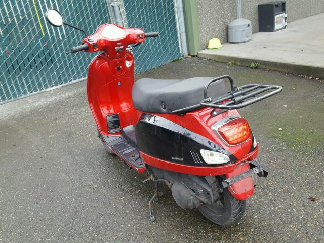 LFETCKPK0E1470031 - 2014 SCOR SCOOTER RED photo 3