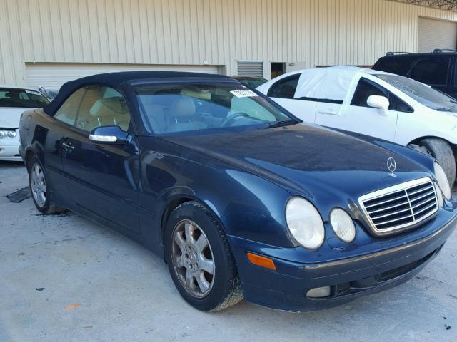 WDBLK65G53T137744 - 2003 MERCEDES-BENZ CLK 320 BLUE photo 1