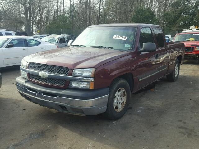 2GCEC19V431372127 - 2003 CHEVROLET SILVERADO BURGUNDY photo 2