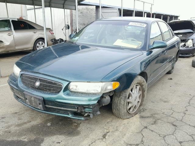 2G4WF5219V1480963 - 1997 BUICK REGAL GS GREEN photo 2