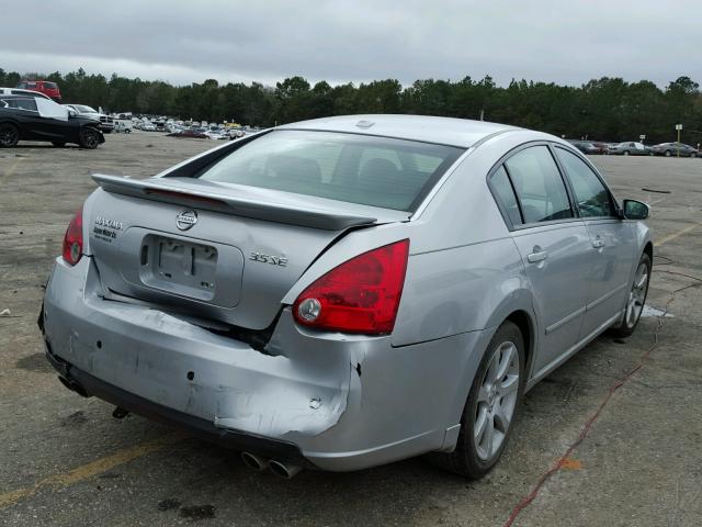 1N4BA41E67C835753 - 2007 NISSAN MAXIMA SE SILVER photo 4