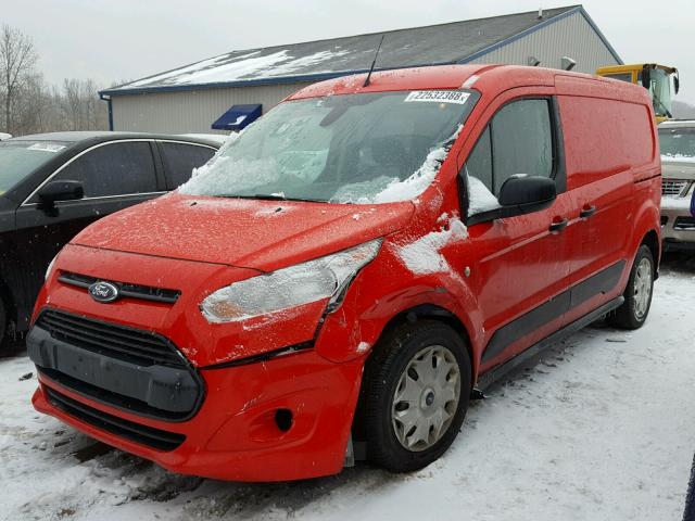 NM0LS7F72G1284947 - 2016 FORD TRANSIT CO RED photo 2