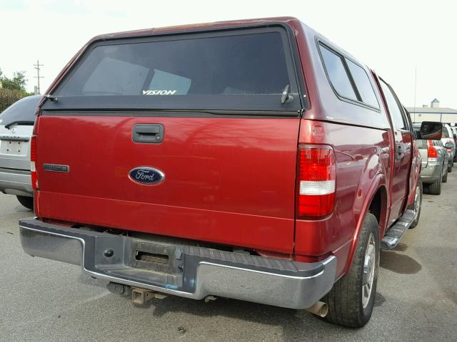 1FTPW12558FA89150 - 2008 FORD F150 SUPER RED photo 4