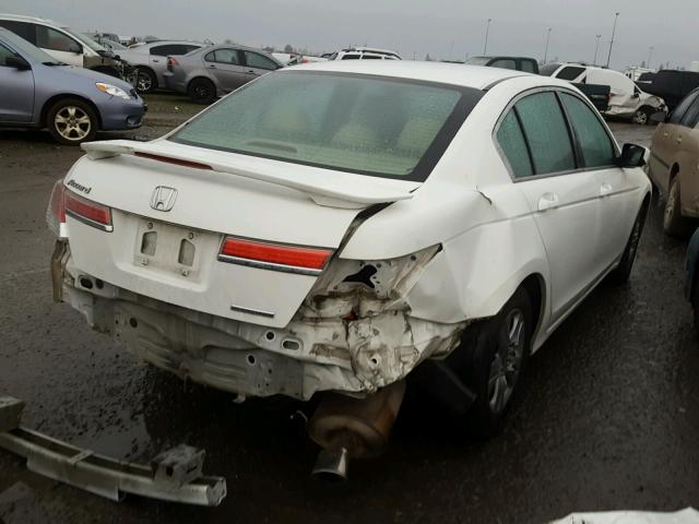 1HGCP2F6XCA159110 - 2012 HONDA ACCORD SE WHITE photo 4