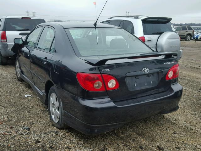 1NXBR32E85Z433327 - 2005 TOYOTA COROLLA CE BLACK photo 3