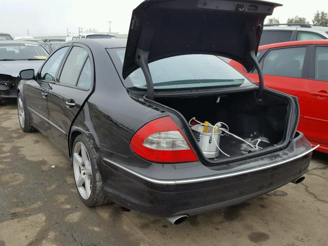 WDBUF56XX9B395953 - 2009 MERCEDES-BENZ E 350 BLACK photo 3