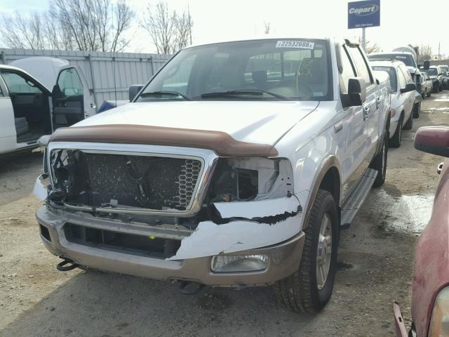 1FTPW14574KD53242 - 2004 FORD F150 SUPER WHITE photo 2